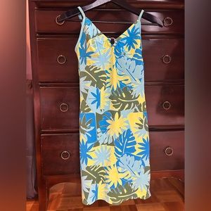 2ndSky | NWOT leaf print swim dress beach cover up | size M